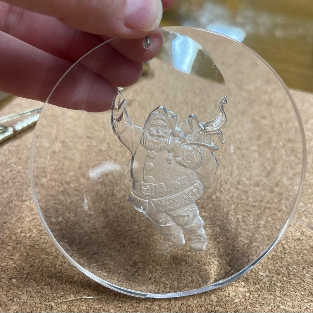 Vintage Santa Claus Acrylic Ornament